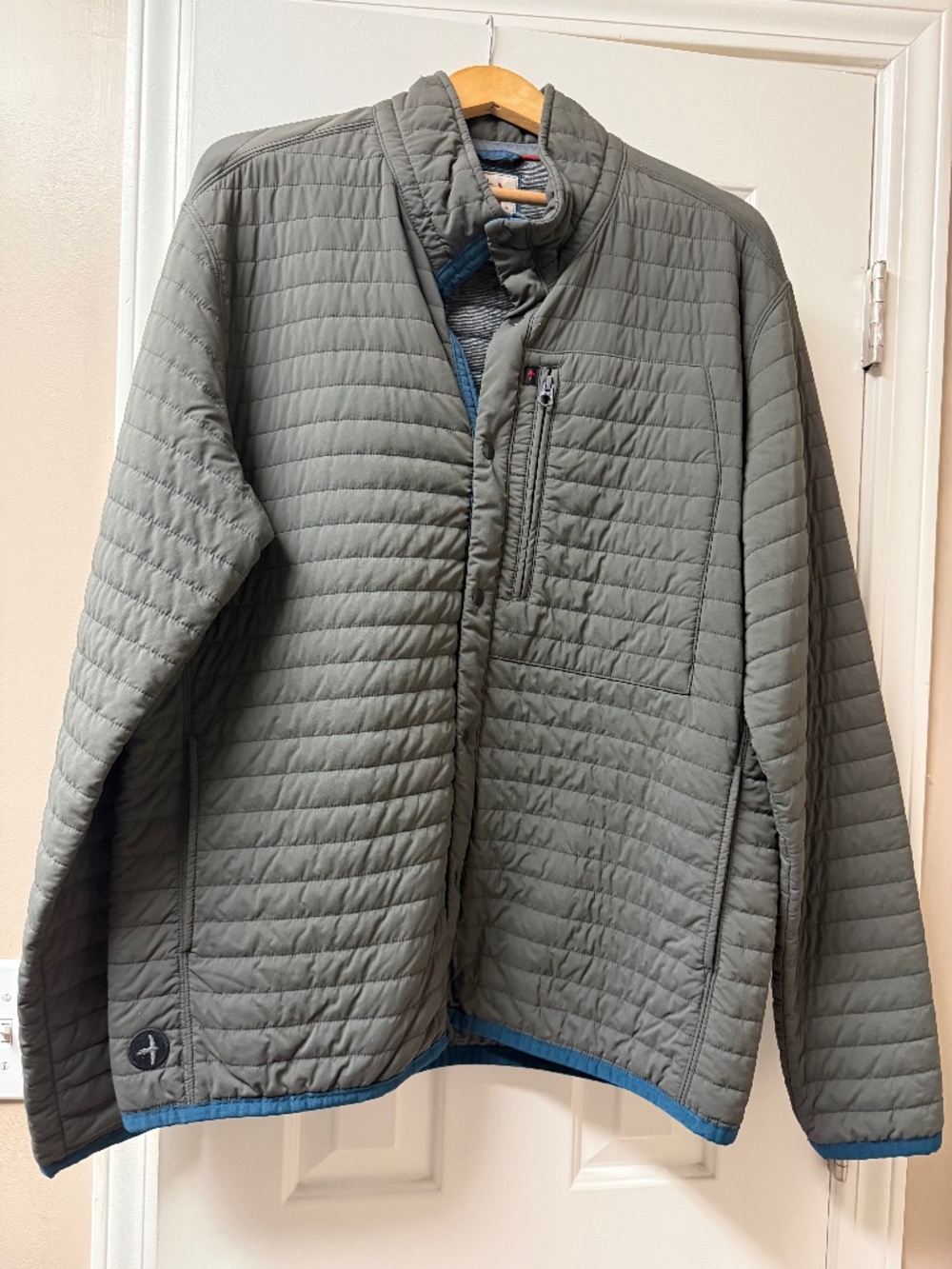 Relwen Charcoal Loden Windzip Jacket, XL